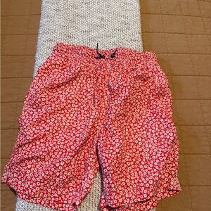 JCrew Crewcuts Red Floral Boys Swim Size 12 (L)